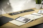 PRZEDŁUŻACZ BIURKOWY WPUSZCZANY PRESTINO, 2x GNIAZDO FRENCH, USB A+C, RJ45, HDMI, PRZEWÓD 1,5m, CZARNY