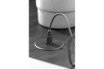 ZESTAW ŁADOWARKA BEZPRZEWODOWA Z USB CZARNA Z ZASILACZEM (KABEL USB ROZŁĄCZNY 2m)