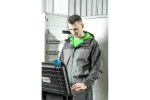 HEINER kurtka przeciwdeszczowa ciemnoszara/zielona 2XL (56)