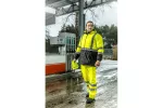 LEDA kurtka ostrzegawcza parka ocieplana żółty 2XL