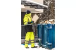 LEDA kurtka ostrzegawcza parka ocieplana żółty XL
