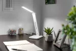 LAMPKA BIURKOWA IZUKA LED, 6W, 400lm, AC220-240V, 50/60Hz, CCT, ŁADOWARKA INDUKCYJNA, BIAŁY