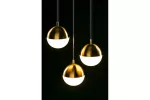 OPRAWA SUFITOWA ABIES, 7597, AC220-240V, 50/60Hz, 3*E27, IP20, POTRÓJNA, ZŁOTA