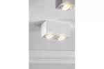 OPRAWA SUFITOWA AVEIRO DUO BIS, max. 250V, 50/60Hz, 160x80x90mm, IP20, max 20W*2, KWADRATOWA, BIAŁA