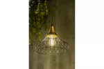 OPRAWA SUFITOWA LOTTE, 2622, AC220-240V, 50/60Hz, 1*E27, IP20,ŚREDNICA 33 cm, POJEDYNCZA, CZARNO/ZŁOTA
