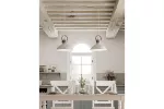 OPRAWA SUFITOWA MEES, 2332, AC220-240V, 50/60Hz, 1*E27, IP20, ŚREDNICA 30 cm, POJEDYNCZA, BIAŁA