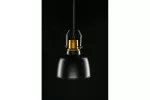 OPRAWA SUFITOWA MONROE, 6958, AC220-240V, 50/60Hz, 1*E27, IP20, ŚREDNICA 22 cm, POJEDYNCZA, CZARNO/ZŁOTA