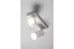 OPRAWA ŚCIENNA SANTO BIS, ALUMINIUM, IP20, max. 20W*2, PODWÓJNA, OKRĄGŁA, BIAŁA