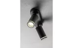OPRAWA SUFITOWA SOLIS, 55x100mm, max.250V, IP20, 2*GU10, max. 50W, OKRĄGŁA, CZARNA