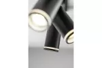 OPRAWA SUFITOWA SOLIS, 55x100mm, max.250V, IP20, 3*GU10, max. 50W, OKRĄGŁA, CZARNA