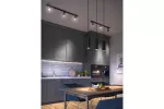 OPRAWA ZWIESZANA TRESOS II, max. 250V, 50/60Hz, 3xGU10, IP20, max. 3x20W, CZARNA