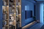 PROFIL ALUMINIOWY LED KĄTOWY - NABIJANY, DWUSTRONNY (DO WYPEŁNIEŃ OBRZEZEM) GLAX SILVER L= 3007 mm