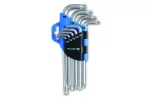Klucze TORX, CrV, 9 szt.