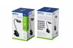 LAMPKA BIURKOWA RINGO,4W, 200lm.DC 5V,1A, 3000K-6000K, 3-CCT,bat.1200 mAh, Ra>80, ŚCIEMNIANIA, CZARNA