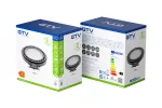 ŹRÓDŁO ŚWIATŁA LED, A-G, AR111, 4000K, G53, 12,5W, DC12V, 120°, 1250lm, CZARNY