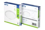 PLAFONIERA ATOL LED, Ø400mm, 4000K, 32W, 2560lm, AC180-250V, 50/60 Hz, PF>0,9, IP54, SILVER, 3y