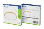 PLAFONIERA ATOL LED, O400mm, 3000K, 32W, 2560lm, AC180-250V, 50/60 Hz, PF>0,9, IP54, GOLD, 3y
