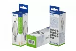 ŹRÓDŁO ŚWIATŁA LED DEKORACYJNE, FILAMENT, GREY, C35, 1800K, E14, 4,0W, 200lm, AC220-240V, 360°