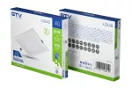 OPRAWA LED LOUIS TYPU DOWNLIGHT, IP54, 24W, 1920lm, AC176-264V, 50/60Hz, 120°, 4000K, WPUSZCZANA, KWADRAT