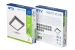 OPRAWA LED MATIS PLUS, DOWNLIGHT, 19W, CZARNA, 3000K, 1520lm, AC220-240V, NATYNKOWA, IP20, 120°