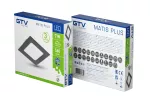 OPRAWA LED MATIS PLUS, DOWNLIGHT, 7W, CZARNA, 4000K, 560lm, AC220-240V, WPUSZCZANA, IP20, 120°