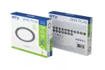 OPRAWA LED ORIS PLUS, DOWNLIGHT, 13W, CZARNA, 3000K, 1020lm, AC220-240V, WPUSZCZANA, IP20, 120°