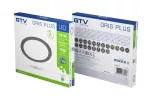 OPRAWA LED ORIS PLUS, DOWNLIGHT, 19W, CZARNA, 4000K, 1520lm, AC220-240V, WPUSZCZANA, IP20, 120°