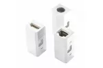 PRZEDŁUŻACZ BIURKOWY WPUSZCZANY CHARGER PLUS, 1 GNIAZDO FRENCH, USB A+C, wymien USB-A, HDMI, RJ45,PRZEWÓD 1,5mb, BIAŁY