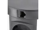 PRZEDŁUŻACZ BIURKOWY WPUSZCZANY COMFORT PLUS 120mm, 4x GNIAZDO FRENCH, 2xUSB, 2xRJ45, ŁADOWARKA INDUKCYJNA 5W, PRZEWÓD 1,5mb, CZARNY