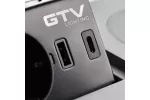 PRZEDŁUŻACZ BIURKOWY WPUSZCZANY AVARO PLUS,1x GNIZDO FRENCH, USB A+C, ŁADOWARKA INDUKCYJNA 5W, PRZEWÓD 1,5m, SREBRNY