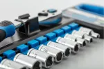 Grzechotka 1/4", 72 zęby, CrMo z zestawem nasadek