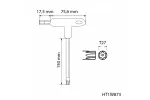 Klucze torx security typu-T, długie TT27