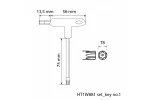 Zestaw kluczy torx security typu-T, długie 10 szt