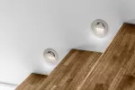 OPRAWA SCHODOWA LED, ESCADA OA, DC12V, OKRĄGŁA, TRANSPARENTNA, 0,8W, 70lm, 4000K, INOX, PRZEWÓD 150cm
