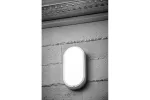 OPRAWA LED KODO-OV, 8W, 720lm, AC175-260V, 50/60 Hz, PF>0,5, Ra≥80, IP54, IK08, 4000K, OWALNA, BIAŁY