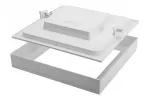 OPRAWA LED SAMBA, 24W, 1800lm, AC175-250V, 50/60 Hz, PF>0,9, RA>80, IP40, 120°, 4000K, KWADRATOWA, 2w1