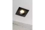 SUFITOWA OPRAWA PUNKTOWA AURORA, IP20, KWADRATOWA, CZARNA