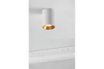 OPRAWA SUFITOWA AERO, ALUMINIUM, 70x100mm, IP20, max. 20W, OKRĄGŁA, BIAŁA