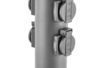 SŁUPEK OGRODOWY CORTA-P 36, IP54, AC220-240V, 50-60Hz, 4*GNIAZDO SCHUKO, max.3500W, SŁUPEK, GRAFIT