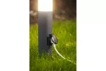 OPRAWA OGRODOWA CORTA-P 40, E27, MAX.25W, IP44, AC220-240V, 50-60Hz, GNIAZDO max. 3000W, SŁUPEK, GRAFIT