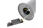 OPRAWA OGRODOWA CORTA-P 80, E27, MAX.25W, IP44, AC220-240V, 50-60Hz, SŁUPEK 80 cm. wys., GRAFIT