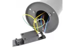 OPRAWA OGRODOWA CORTA-P 80, E27, MAX.25W, IP44, AC220-240V, 50-60Hz, GNIAZDO max. 3000W, SŁUPEK, GRAFIT