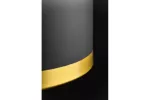 OPRAWA SUFITOWA GOLDI 2 , 4113, AC220-240V, 50/60Hz, 1*E27, IP20, ŚREDNICA 42 cm, POJEDYNCZA, CZARNO/ZŁOTA