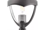 OPRAWA OGRODOWA GRANDE-P 31, E27, MAX.60W, IP54, AC220-240V, 50-60Hz, SŁUPEK, CZARNA