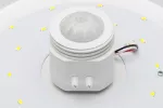 PLAFONIERA ITALIA LED Z CZUJNIKIEM RUCHU, 12W, 900lm, IP20,  AC 220-240V, 50/60Hz, KĄT ŚWIECENIA 360*, NEUTRALNA BIAŁA, BIAŁY