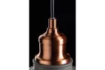 OPRAWA SUFITOWA LORET M, 8854, AC220-240V, 50/60Hz, 1*E27, max.40W, ŚREDNICA 20,5cm, IP20, POJEDYNCZA, SZARA