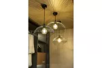 OPRAWA SUFITOWA RETO 2, 4151, AC220-240V, 50/60Hz, 1*E27, IP20, ŚREDNICA 50 cm, POJEDYNCZA, CZARNA