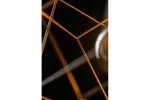 OPRAWA SUFITOWA ROSA, 3376, AC220-240V, 50/60Hz, 1*E27, IP20, 33cmX33cm, POJEDYNCZA, ZŁOTA