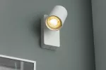 OPRAWA ŚCIENNA SANTO, ALUMINIUM, IP20, max. 20W, POJEDYNCZA, OKRĄGŁA, BIAŁA