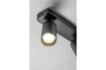 OPRAWA ŚCIENNA SANTO BIS, ALUMINIUM, IP20, max. 20W*2, PODWÓJNA, OKRĄGŁA, CZARNA